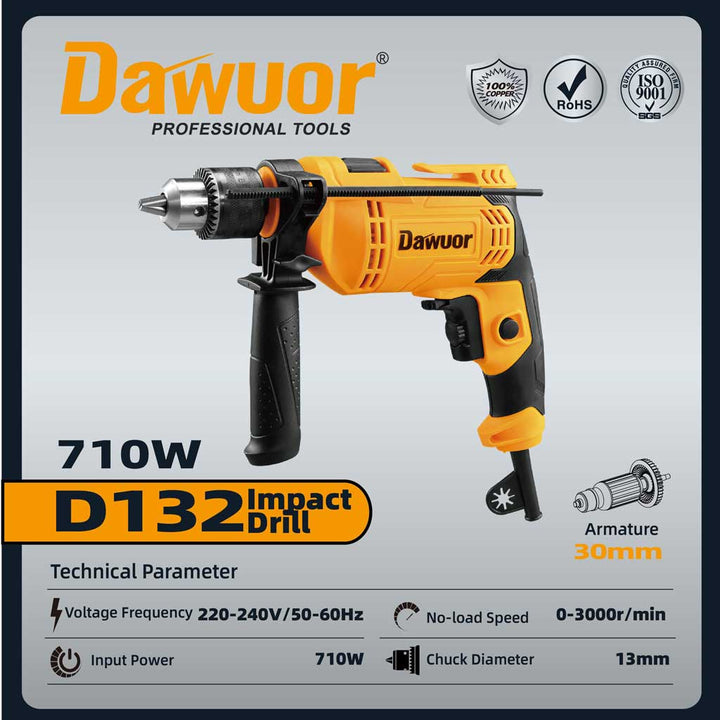 دريل 13 مم 710 وات DWR-D132 2