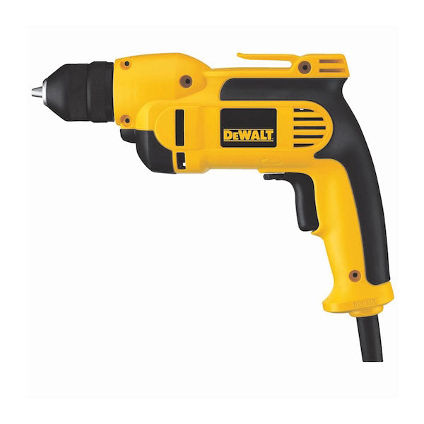 مثقاب دوار بسرعات مختلفة براس تثبيت معدني بالكامل بدون مفتاح من ديوالت - DWD112S-B5، أصفر، 0.375 بوصة
 1