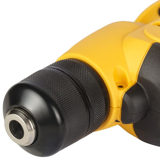 مثقاب دوار بسرعات مختلفة براس تثبيت معدني بالكامل بدون مفتاح من ديوالت - DWD112S-B5، أصفر، 0.375 بوصة
 2