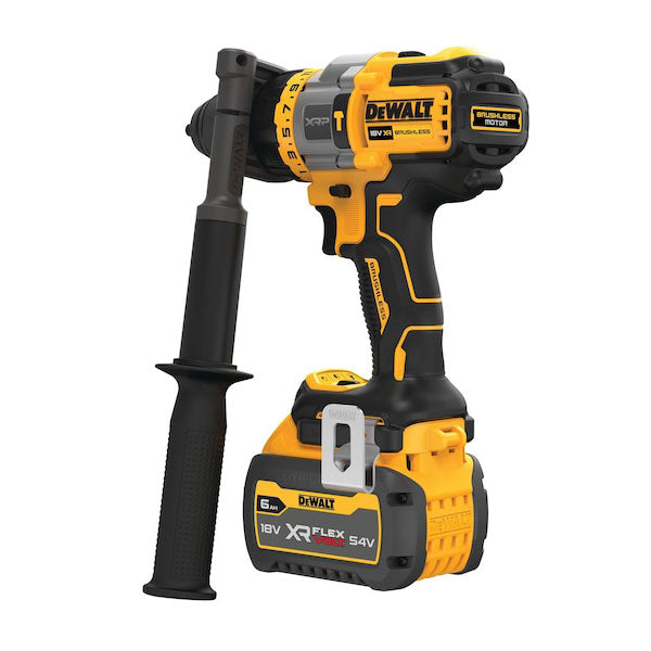 دريل مطرقي 18 فولت XR FV Adv XPR، بكارية 6.0 أمبير + شاحن DCD999T1-QW 2