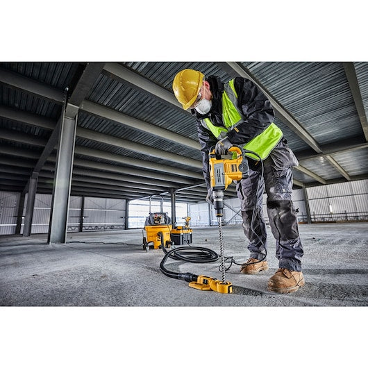 D25604K-LX-مطرقة دوارة SDS MAX وزن 6 كجم، طول 45 ملم، قوة 8 جول، نظام مضاد للاهتزاز ومضاد للدوران
 5