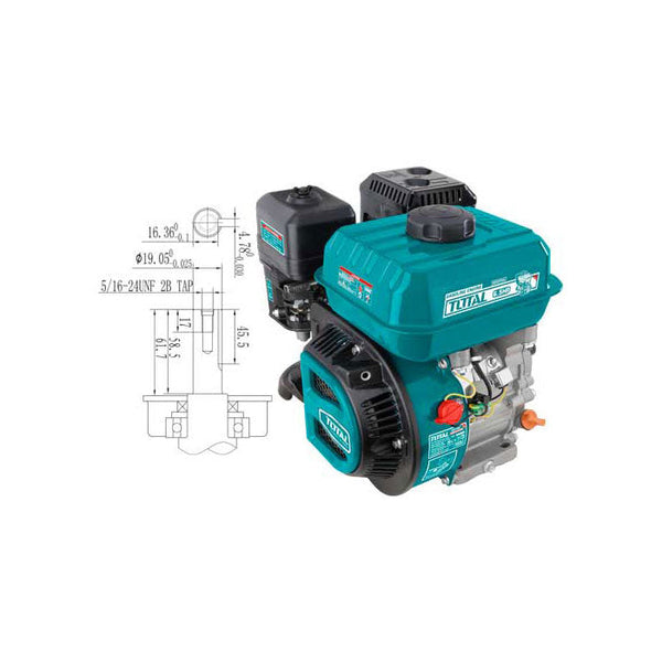 محرك بنزين TGEN16821 احترافي 6.5 حصان قوي 1