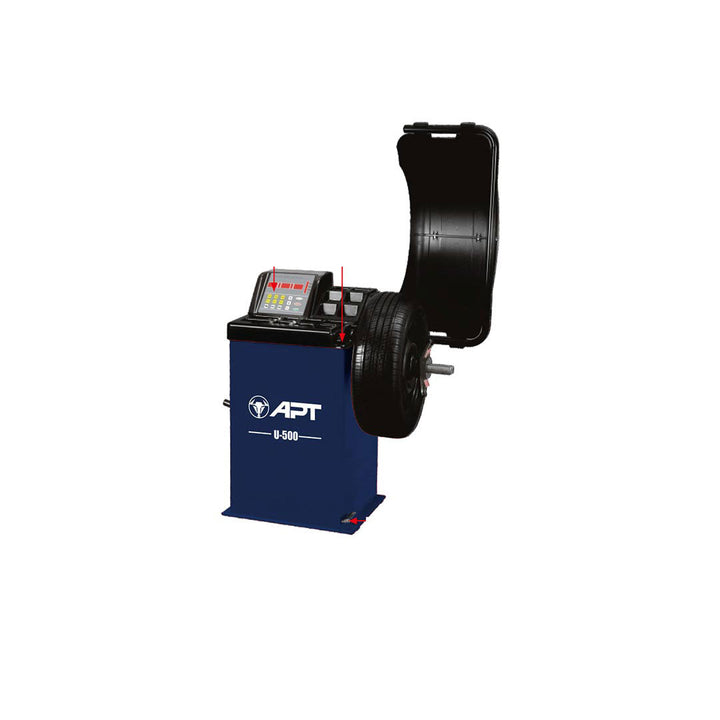 موازن عجلات سيارات أوتوماتيكي U-500 بسرعة 200 دورة 1