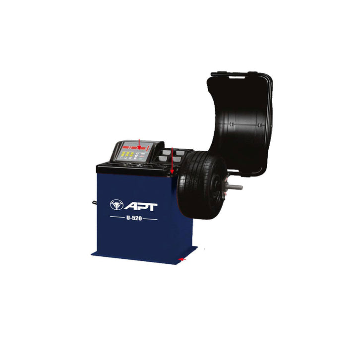 موازن عجلات سيارات أوتوماتيكي U-520 بسرعة 200 دورة 1